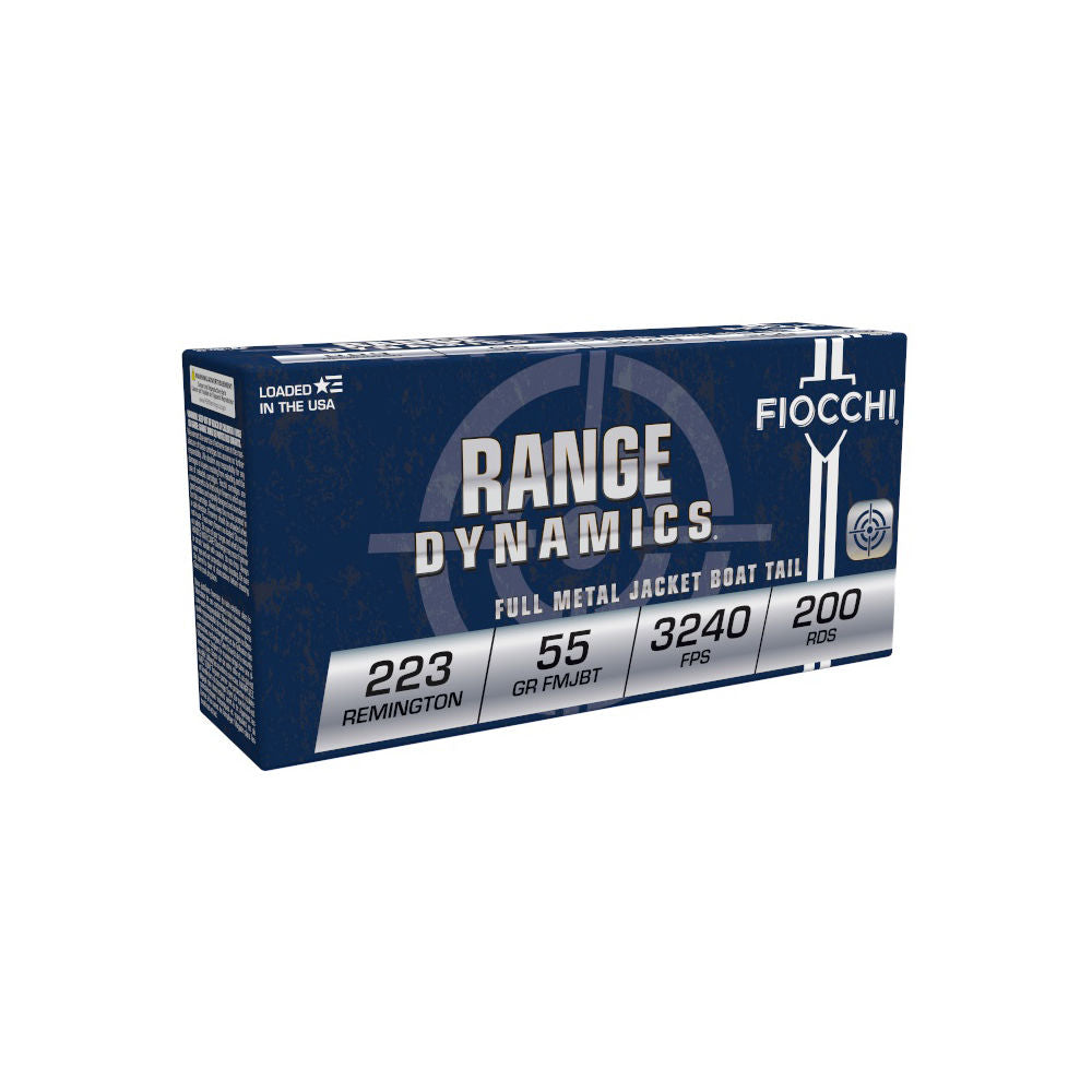 Fiocchi .223 Remington Range Dynamics 55gr FMJ Ammo