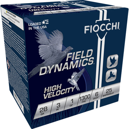 Fiocchi Field Dynamics High Velocity Upland Game Load 28 Gauge 3 in 1 oz #6