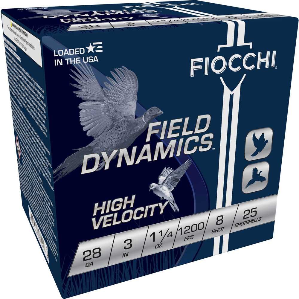 Fiocchi Field Dynamics High Velocity 28 Gauge 3" 1 oz #8 Shot