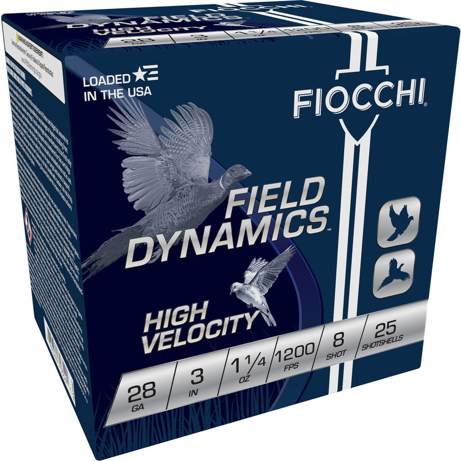 Fiocchi Field Dynamics High Velocity 28 Gauge 3" 1 oz #8 Shot
