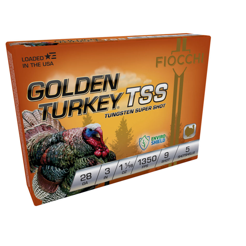 Fiocchi Golden Turkey TSS 28 Gauge 3 in 1-1/16 oz #9