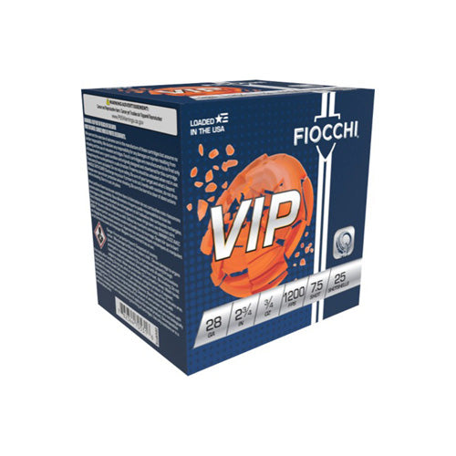 Fiocchi Exacta Target VIP 28 Gauge  2 3/4" 3/4 oz #7.5 Shot