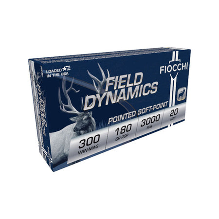Fiocchi .300 Winchester Mag Field Dynamics 180gr JSP Ammo