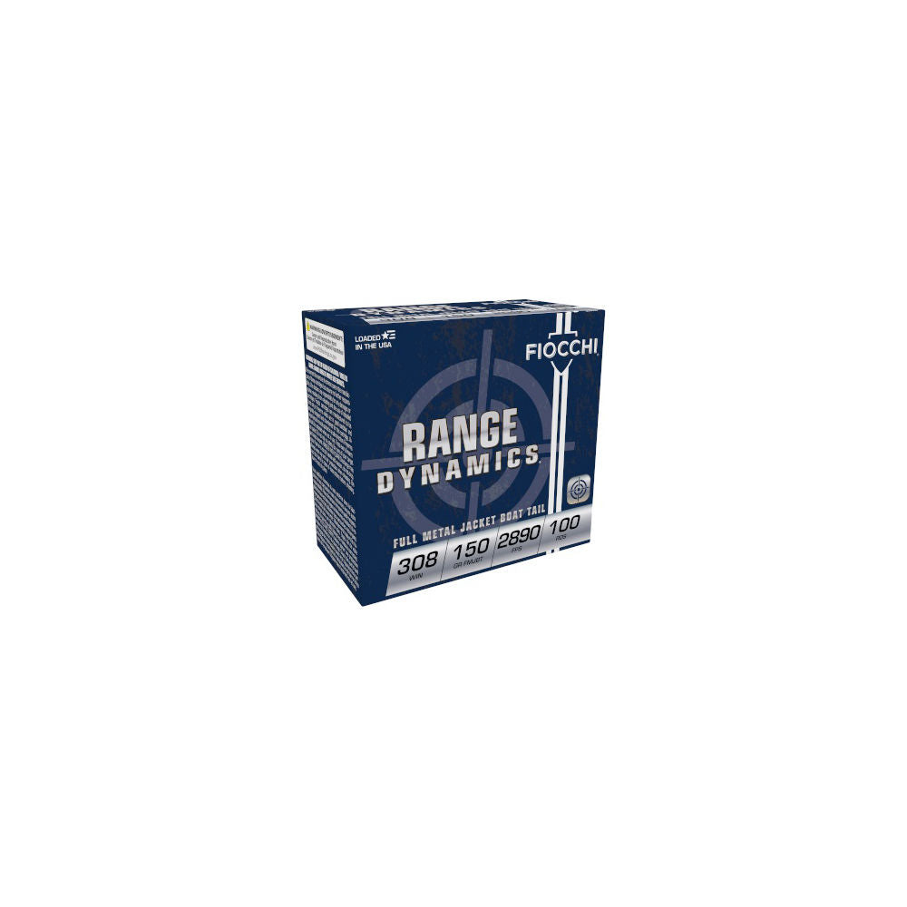 Fiocchi .308 Win / 7.62x51mm Range Dynamics 150gr FMJ Ammo