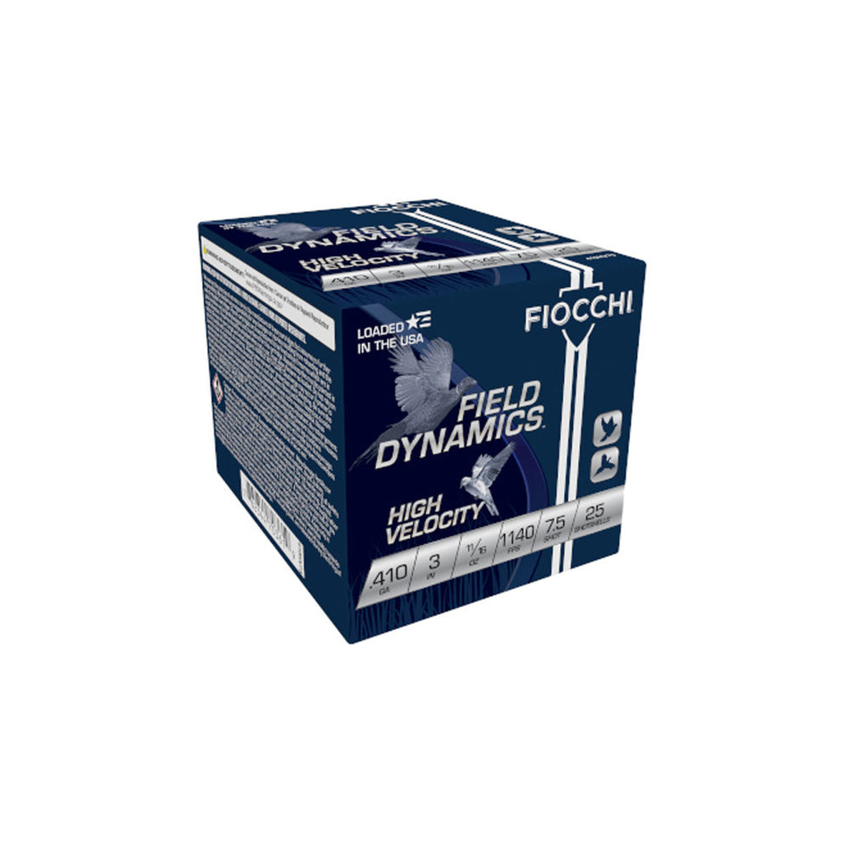 Fiocchi Field Dynamics High Velocity Upland Game Load .410 Bore 3 in 11/16 oz #7.5