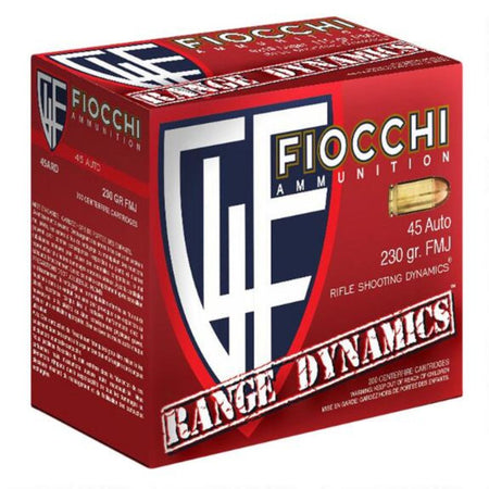 Fiocchi .45 ACP/Auto Range Dynamics Range Pack 230gr FMJ Ammo
