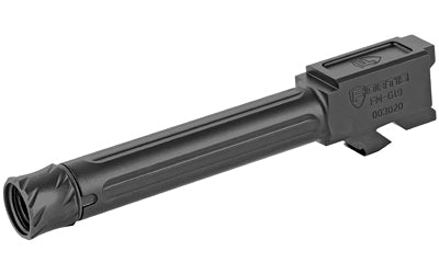 Fortis Manufacturing, Inc. Match Grade Barrel, Fits Glock, 9MM, 4.5", Threaded, Fits Glock 19 Gen 1-5 and 19X, Black Nitride Finish FM-G19-TB-BLK