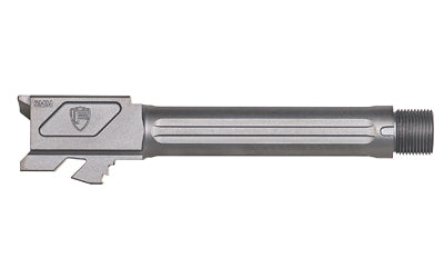 Fortis Manufacturing, Inc. Match Grade Barrel, For Glock, 9MM, 4.5", Threaded, Fits Glock 19 Gen 1-5 and 19X, Grey MDC (PVD) Finish FM-G19-TB-GREY