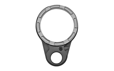 Fortis Manufacturing, Inc. Light Weight K2, Castle Nut and End Plate, Black and Gray, Anodized Finish LE-BLK-K2-GRY