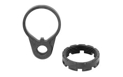 Fortis Manufacturing, Inc. Castle Nut and End Plate, Black, Anodized Finish QD END-CN-COMBO