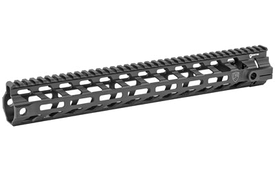Fortis Manufacturing, Inc. REV II Free Float Rail System, Handguard, 13.8", Continuous Picatinny Top Rail, M-LOK at 3/6/9 O'clock, Does Not Include Barrel Nut, Anodized Black Finish REV-II-14-MLOK