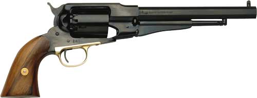 TRADITIONS 1858 ARMY BLACK POWDER REVOLVER HBP 44 CAL STEEL 8 IN BLUED BBL WOOD GRIP