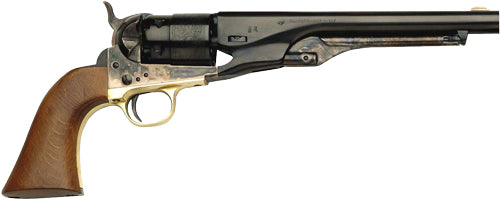 Traditions FR18602 1860 Army Break Open 44 Cal #11 Percussion 8" 6 Shot Color Case Hardened Frame Blued Barrel & Cylinder Walnut Grip
