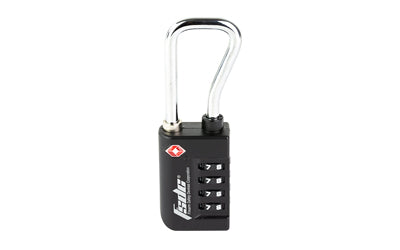 Firearm Safety Devices Corporation Resettable 4-Dial TSA Combination Lock w/Steel Sha, Black, Not a CA-DOJ Approved Firearms Safety Device TSA687RCB