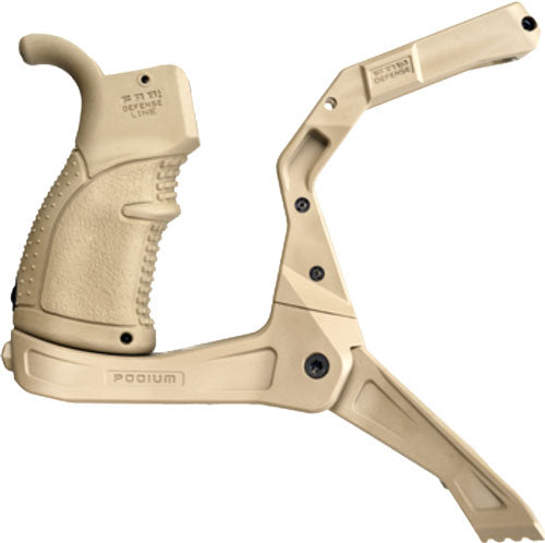 F.A.B. DEFENSE AR PODIUM BI-POD FDE AR-15 PLATFORM!