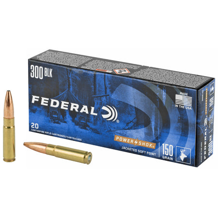 Federal .300 AAC Blackout Power-Shok 150gr SP Ammo