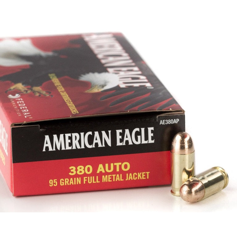Federal .380 Auto American Eagle 95gr FMJ Ammo