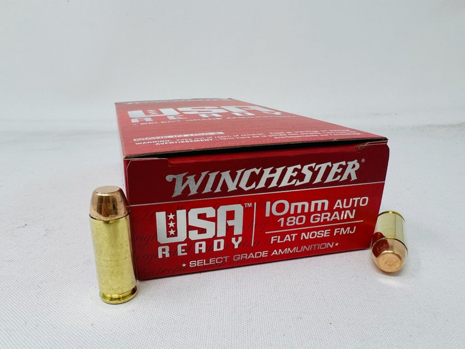 Winchester 10mm Auto USA Ready 180gr FMJ FN Ammo