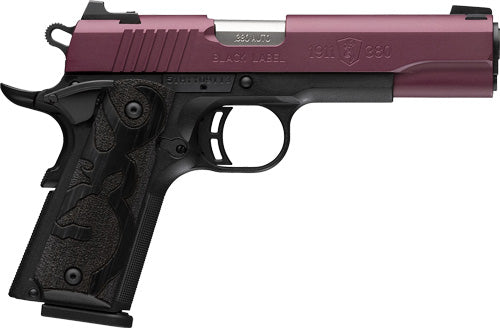 BROWNING 1911-380 BLACK LABEL 380ACP 4.25"FS 8RD BLK CHRY*