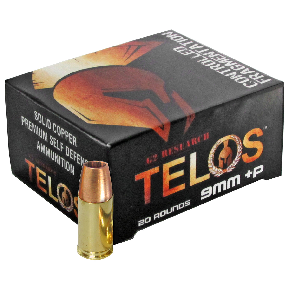 G2 Research G00619 Telos Copper Fracturing Copper Hollow Point 92 Grain 9mm Luger/Parabellum 1210 fps