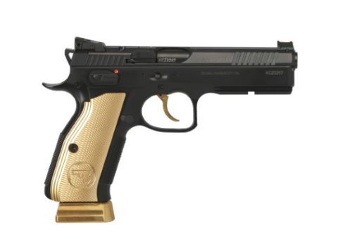 CZ SHADOW 2 GOLD DIGGER OR 9MM 19RD GOLD GRIP ADJ REAR SIGHT