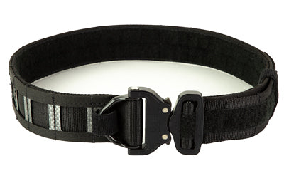 GBRS Group Assaulter Belt System, 20 Molle Sections, 1.75" Cobra Buckle with D-Ring, Medium, 1.5" Nylon Scuba Webbing Construction, Black GEAR-ABSV3-BLK-M
