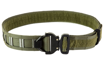GBRS Group Assaulter Belt System, 20 Molle Sections, 1.75" Cobra Buckle with D-Ring, Large, 1.5" Nylon Scuba Webbing Construction, Ranger Green GEAR-ABSV3-RG-L