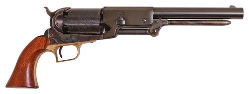 Cimarron CA020 1847 Walker Dragoon .44 Cal 5 Shot, 9" Blued Octagon/Round Steel w/Engraving Barrel, Blued Engraved Cylinder, Color Case Hardened Steel Frame w/Slim Walnut Grip