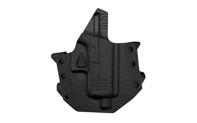 GunfightersINC Ronin, Outside Waistband Holster, Fits Glock 43X MOS, Kydex Construction, Black, Right Hand RO-G43XMOS-0101111