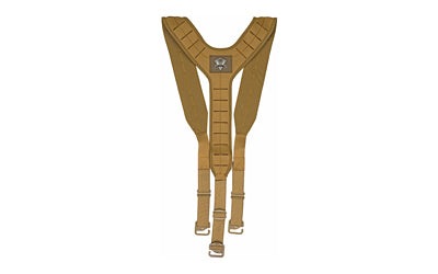 Grey Ghost Gear UGF 3 Point Suspenders, Harness, For UGF Battle Belt, Coyote 9037-14