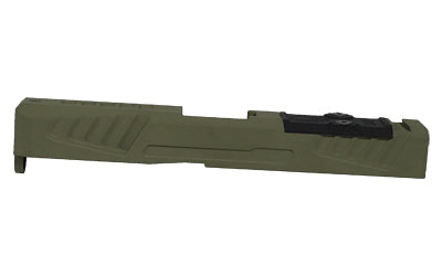 Grey Ghost Precision GGP-19 Stripped Slide, Version 5, Trijicon RMR/Leupold DPP Optic Cut, Cerakote Finish, Olive Drab Green, Fits Glock 19 Gen 3 GGP-19-3-OC-ODG-V5