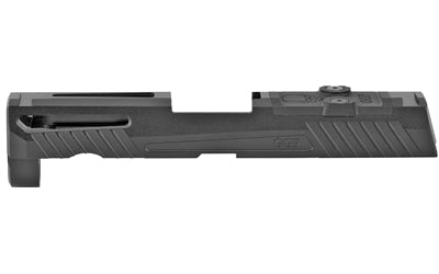 Grey Ghost Precision Stripped Slide, For Sig P320 Compact, Dual Optic Cutout Compatible With Leupold DPP, Trijicon RMR, Version 1 Slide Pattern, Black DLC GGP320-C-BLK-1