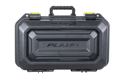 Plano All Weather 2, 2 Pistol Case, 18"x10"x5", Pluck to Fit Foam, Black and Yellow PLA118XL