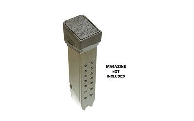 Ghost Inc. Mother of All Baseplates, LoViz, Mag Extension, +4 Rounds of 9MM or 3 Rounds of 40, Matte Finish, Black, Fits Glock Gen 2-5 19X/17/17L/22/24/31/34/35/37/45/47 GHOGL17LOVIZ-4BLK