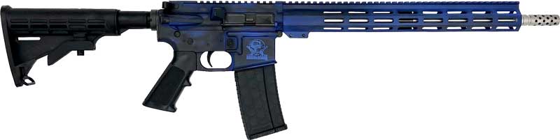 GLFA AR15 BATTLEWORN 223 WYLDE 16" S/S BBL ROYAL BLUE<