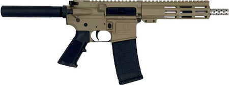 GLFA AR15 PISTOL 223 WYLDE 7.5" STAINLESS BBL FDE