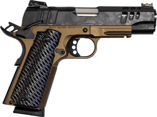 GLFA 1911 PISTOL 45ACP 4.25" FS BLACK SLIDE BRONZE FRAME