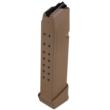 Glock Factory Magazine G17 G17L G19 G19X G26 G34 9mm Luger Coyote 19/rd Bulk