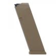 Glock Gen5 Factory Magazine Coyote G17 G17L G19 G19X G26 G34 9mm Luger 17/rd Bulk