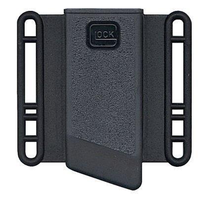 Glock MP03080 Mag Pouch OWB Black Large Polymer Belt Loop Mount, Compatible w/Glock 20/21 Ambidextrous