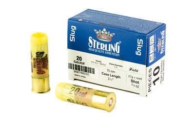 Sterling Big Game Series Rifled Slug 20 Gauge 2.75 in 3/4 oz Slug