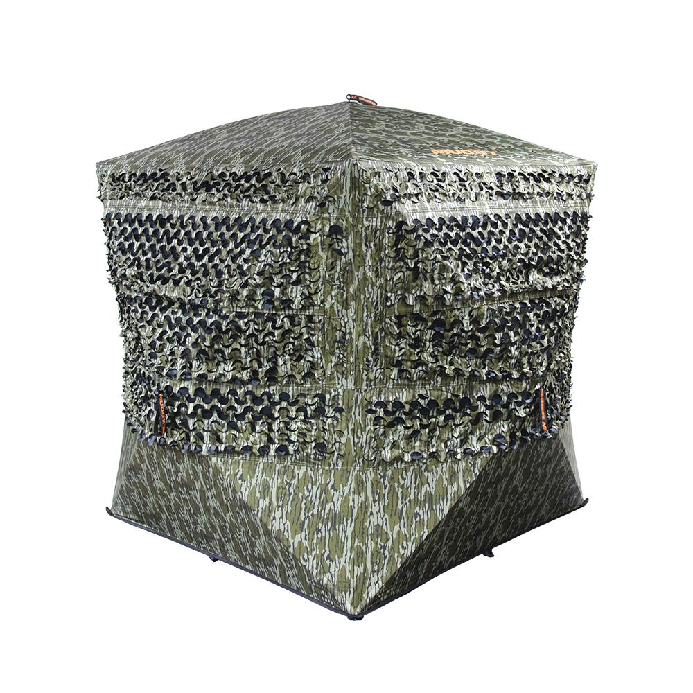 Muddy Carnage Die Cut Ground Blind Mossy Oak Bottomland