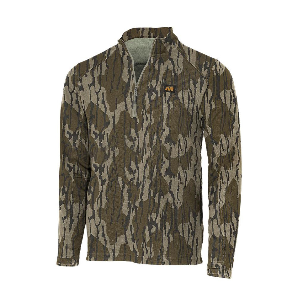 Muddy DV8 Quest Midweight Quarter Zip Sweatshirt Mossy Oak Bottomland S