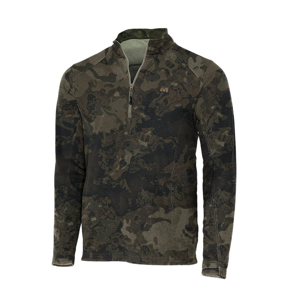 Muddy DV8 Quest Midweight Quarter Zip Sweatshirt Veil Canyon Grey L