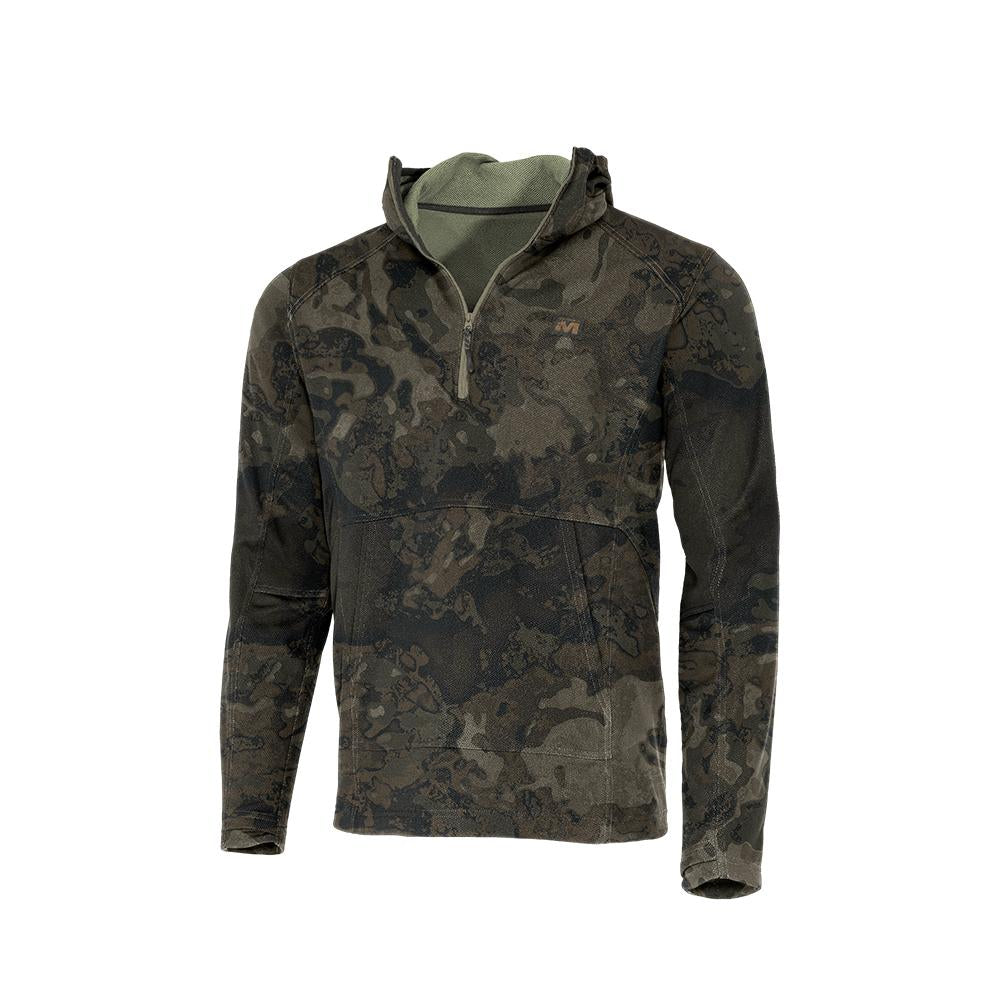 Muddy DV8 Quest Midweight Quarter Zip Hoodie Veil Canyon Grey 3XL