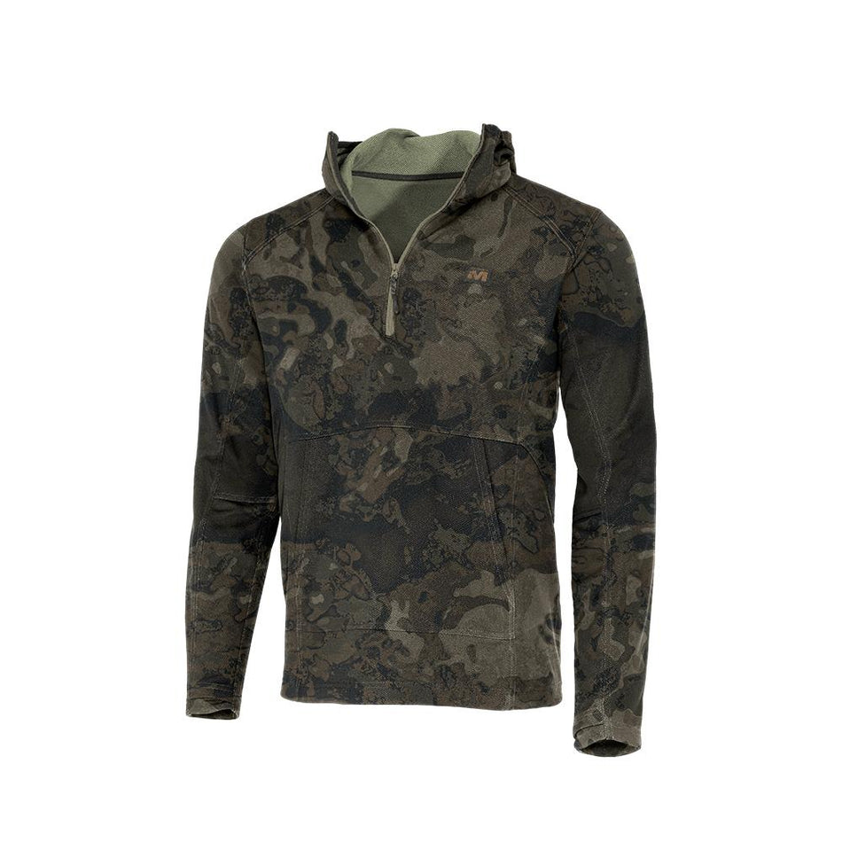 Muddy DV8 Quest Midweight Quarter Zip Hoodie Veil Canyon Grey M