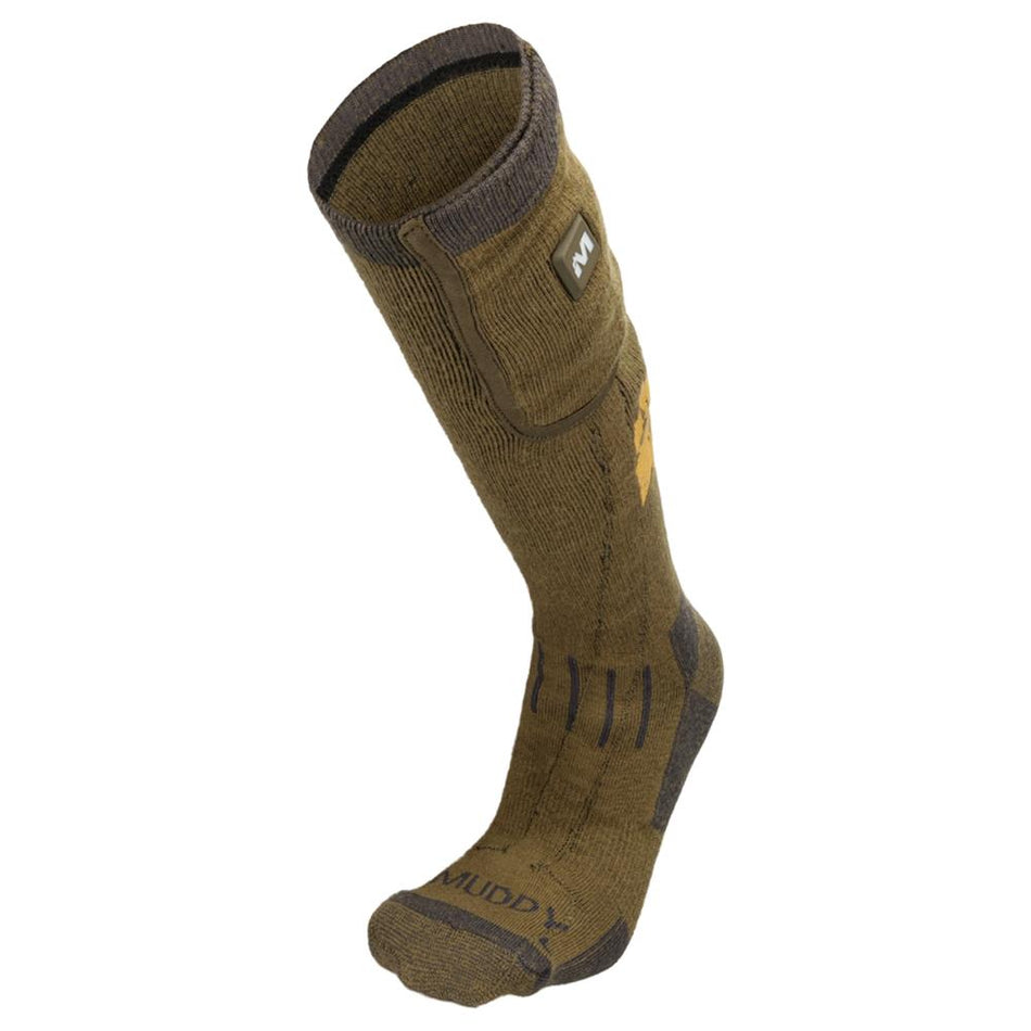 Muddy Nucleus Heated Socks Brown Clay M/L