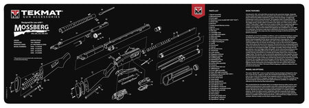 TekMat 12x36 Gun Cleaning Mat - Mossberg Shotgun