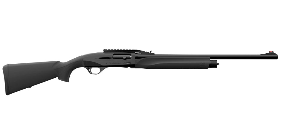 Retay USA GORSLBLK24 Gordion Slug 12 Gauge 3" 4+1 24" Black Vent Rib Barrel, Stainless Aluminum Receiver, Fixed w/Pistol Grip Black Synthetic Stock