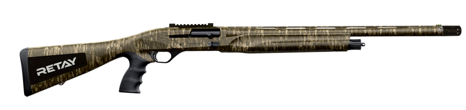 Retay USA GORTRPGBL24 Gordion Turkey 12 Gauge 24" Barrel 4+1 3", Mossy Oak New Bottomland, Fixed Pistol Grip Stock, Fiber Optic Sight